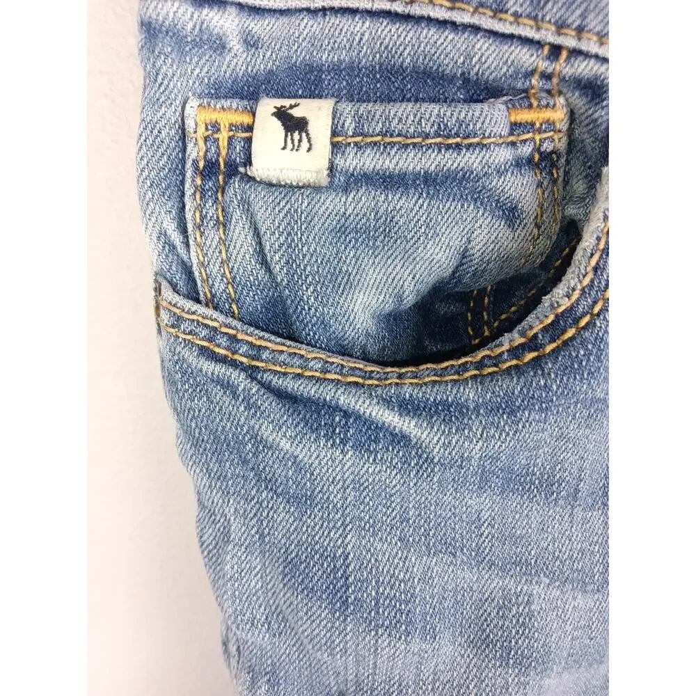 Abercrombie & Fitch Girls' Straight Jeans 14 Slim